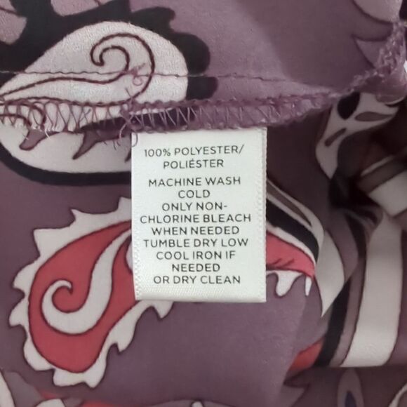 Loft Purple Flutter Sleeve Blouse - Picture 5 of 5